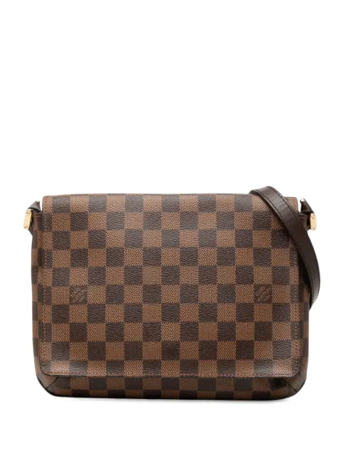 Louis Vuitton Pre-Owned 2003 Damier Ebene Musette Tango Short Strap shoulder bag Brown IOABWP62BVUUX4RT