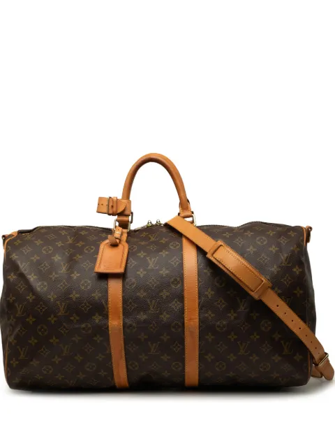 Louis Vuitton Pre-Owned 1995 Monogram Keepall Bandouliere 55 travel bag Brown JBL22B4VXZHXV2E8