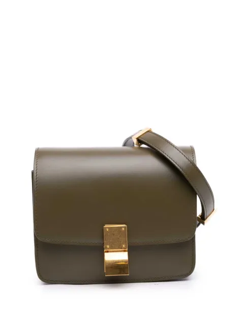 Celine Pre-Owned 2019 Small Calfskin Classic Box crossbody bag Green 11FW4UU625USPFBI