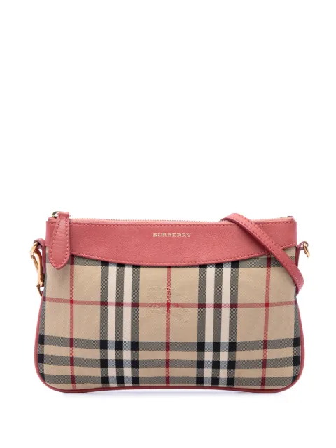 Burberry Pre-Owned 2000-2017 Haymarket Check Nylon Peyton crossbody bag Neutrals D148YFSHCWETL95K