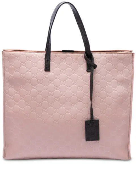 Gucci Pre-Owned 2016-2026 GG Nylon tote bag Pink KEECBYLJ6B3MM0FE