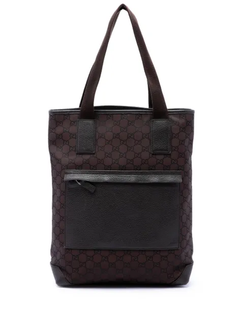 Gucci Pre-Owned 2016-2026 GG Nylon tote bag Brown IKJUDLW4IW3VZ81H