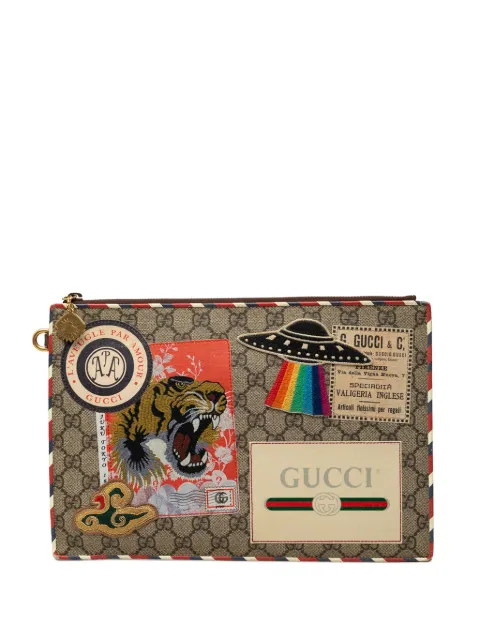 Gucci Pre-Owned 2000-2015 GG Supreme Courrier clutch bag Neutrals IA2TWM6VQC7K4KFA