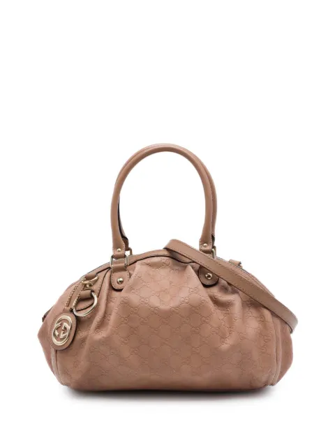 Gucci Pre-Owned 2016-2026 Guccissima Sukey satchel Pink WZO4FLPH5JX407YF