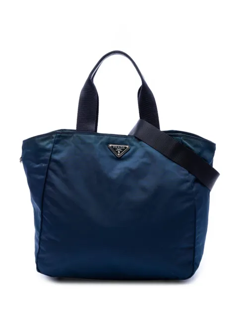 Prada Pre-Owned 2013-2026 Tessuto satchel Blue T6YD09DABU9DIKWS