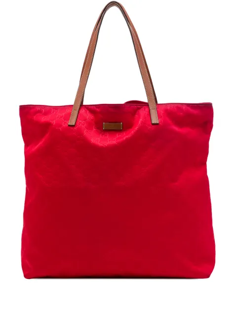 Gucci Pre-Owned 2016-2026 GG Nylon tote bag Red UFN29EHPNCOY5GZA