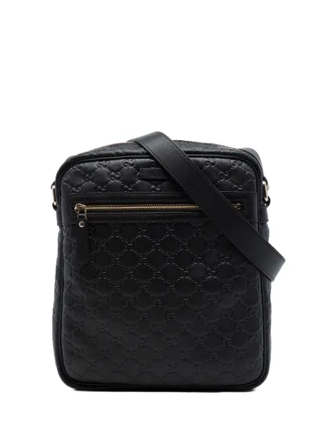 Gucci Pre-Owned 2016-2026 Guccissima crossbody bag Black 25PZ848A8DT18MKU
