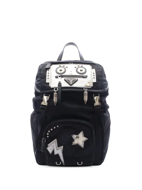 Prada Pre-Owned 2013-2026 Tessuto Robot backpack Black VBD581M2FHLB7IGO
