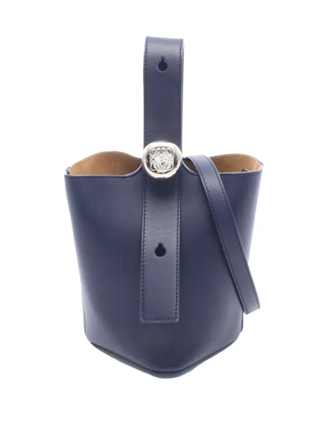 Loewe Pre-Owned 2010-2026 Mini Calfskin Pebble Bucket Bag satchel Blue ZEZOTWL2V47NP3QT