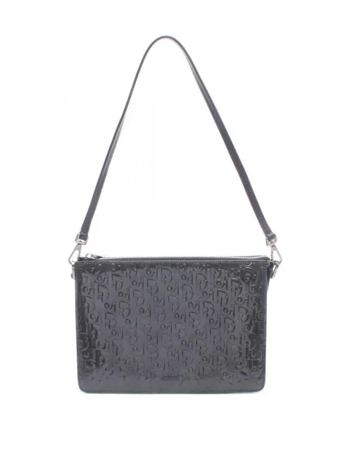 Christian Dior Pre-Owned 2010-2026 Diorissimo Trotter Patent shoulder bag Grey IMFUNXNQ9YS27JYM