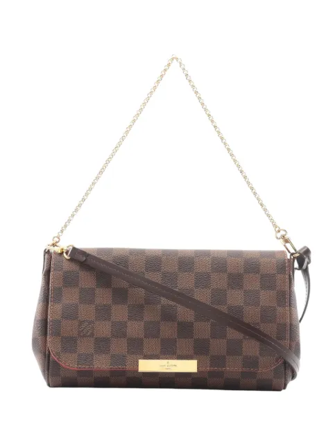 Louis Vuitton Pre-Owned 2014 Damier Ebene Favorite MM satchel Brown HOEHP5IU3HLDZ14A