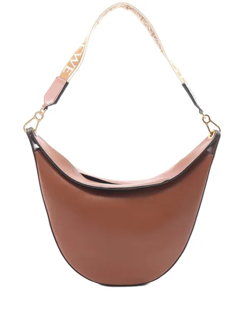 Loewe Pre-Owned 2010-2026 Small Leather Luna hobo bag Brown 2GKVANSY1OOPD4WO