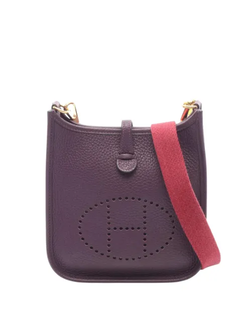 Hermès Pre-Owned 2022 Clemence Evelyne TPM crossbody bag Purple KM7BTRXYJNRS82EP