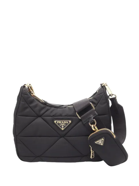 Prada Pre-Owned 2013-2026 Padded Re-Nylon crossbody bag Black I05MS2AHGX5IVISG