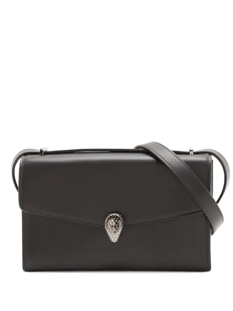 Bvlgari Pre-Owned 2010-2026 Leather Serpenti Forever Phone crossbody bag Black 5PE3FQGLIIGA3TBS