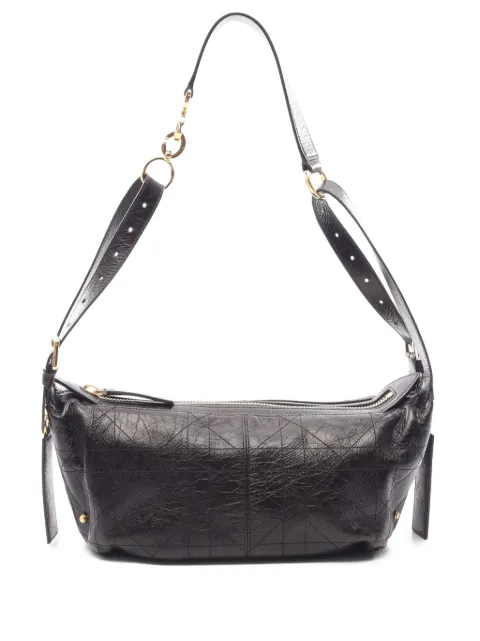 Christian Dior Pre-Owned 2000-2026 Small Crinkled Calfskin Macrocannage D Journey Bag shoulder bag Black 8TFO1VNBMO1FOYJR