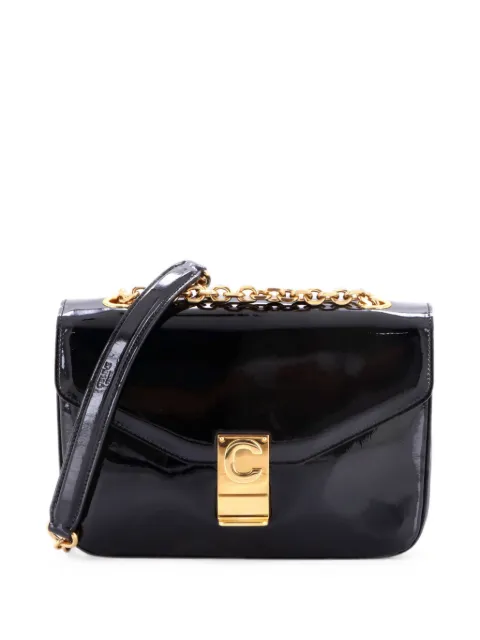 Celine Pre-Owned C Bag Patent Medium shoulder bag Black UCCRCQCSUCPB9WDR