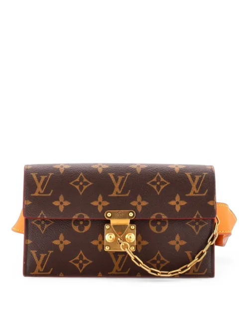 Louis Vuitton Pre-Owned S Lock Pouch Monogram Canvas belt bag Brown T0SPX75FW8Q8YTQL