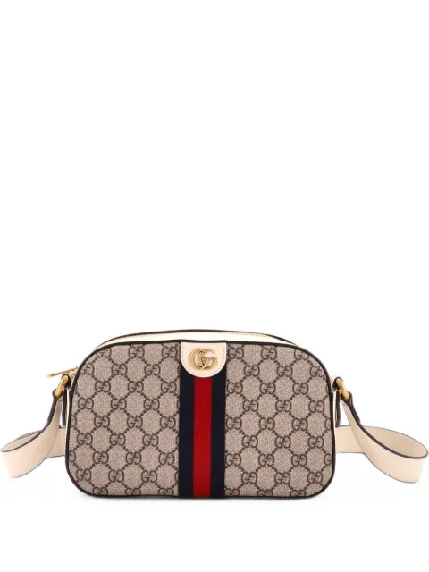 Gucci Pre-Owned Ophidia Camera Shoulder Bag GG Coated Canvas with Leather Small crossbody bag Brown H72NBP9QPI8JJ26O