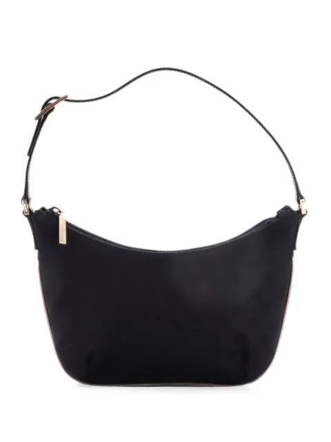 Gucci Pre-Owned Vintage Pochette Shoulder Bag GG Canvas Small hobo bag Black RQ40PSAOW7TNI2R9