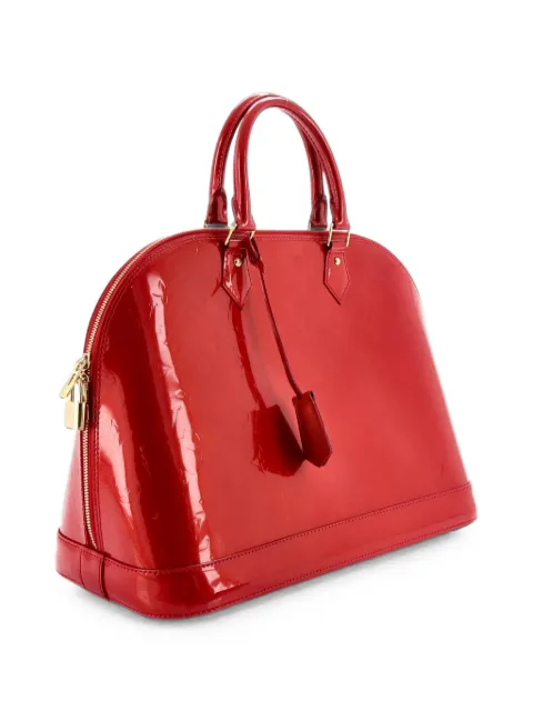 Louis Vuitton Pre-Owned Alma Handbag Monogram Vernis GM satchel Red RDAEHXWESFD6XETK