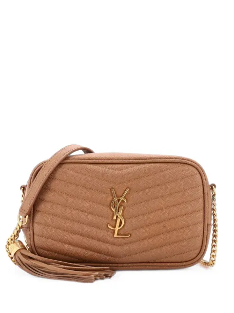 Saint Laurent Pre-Owned Lou Camera Bag Matelasse Chevron Leather Mini crossbody bag Brown PLQSC0VJX2Y7PXK1