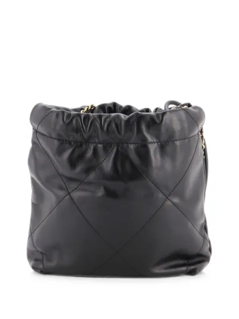 CHANEL Pre-Owned 22 Chain Hobo Quilted Calfskin Mini crossbody bag Black NCCDRUEEMS5P5G9U