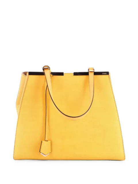 Fendi Pre-Owned 3Jours Bag Leather Large tote bag Yellow A10R9N03YSA5PV8K