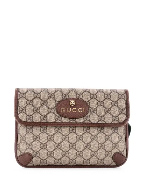 Gucci Pre-Owned Neo Vintage Flap GG Coated Canvas belt bag Brown ZJIXN3WEJWYQQBN2