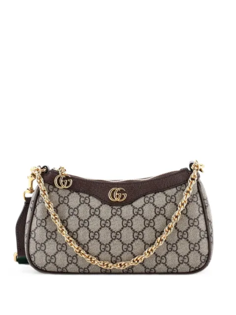 Gucci Pre-Owned Ophidia Charm Shoulder Bag GG Coated Canvas Small crossbody bag Brown CZLOMTB01B9TFPCS