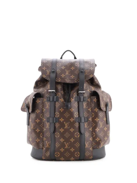 Louis Vuitton Pre-Owned Christopher Macassar Monogram Canvas MM backpack Brown YF2XBMCFGY7CAUZP