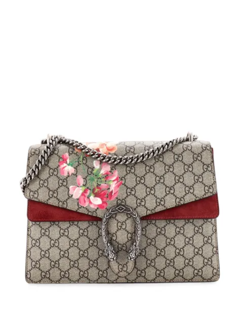 Gucci Pre-Owned Dionysus Bag Blooms Print GG Coated Canvas Medium shoulder bag Brown QIMN79NB0C1EVX03