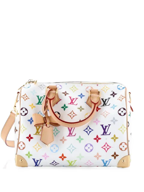 Louis Vuitton Pre-Owned x Takashi Murakami Speedy Soft Bandouliere Bag Monogram Multicolor 25 satchel White R2008I4LFB55J20E