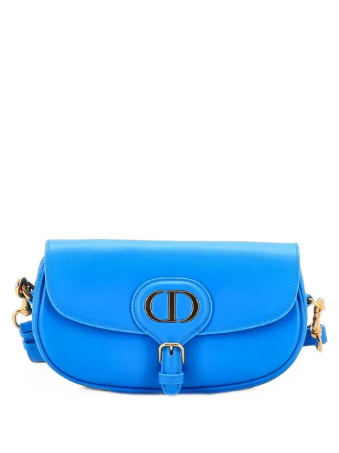 Christian Dior Pre-Owned Bobby Flap Bag Leather East West crossbody bag Blue P85SWBJ0AG2RVEXY