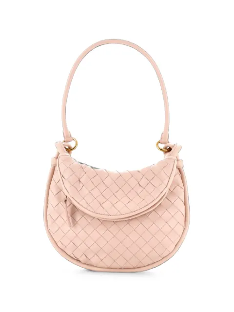 Bottega Veneta Pre-Owned Gemelli Intrecciato Leather Small shoulder bag Pink EAC6AK4SNYLX8AAP