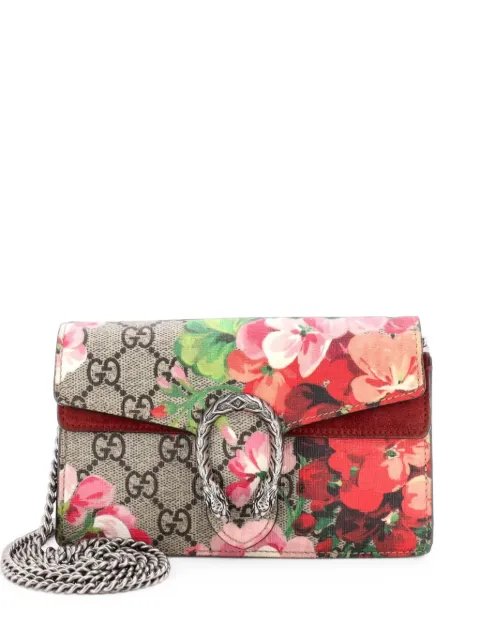 Gucci Pre-Owned Dionysus Bag Blooms Print GG Coated Canvas Super Mini crossbody bag Brown N2UINGCSP7XR1W56
