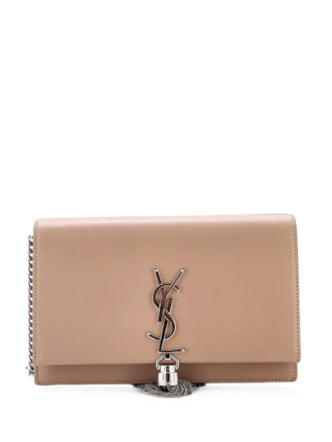Saint Laurent Pre-Owned Classic Monogram Tassel Chain Wallet Leather crossbody bag Neutrals ZH1SJQ2RRWQ61V8E