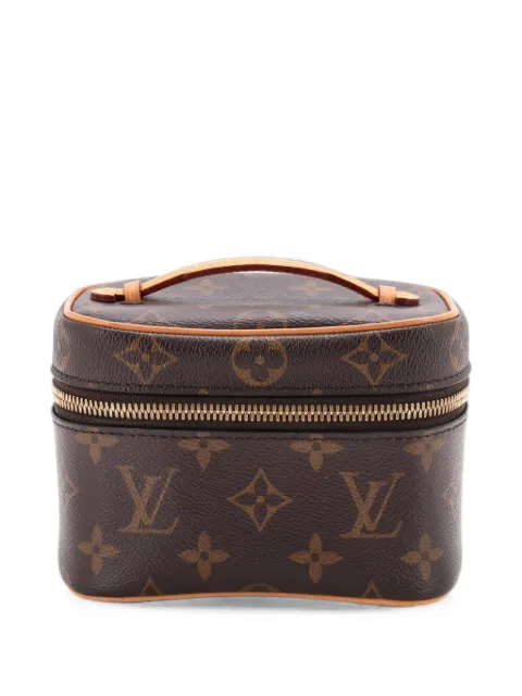Louis Vuitton Pre-Owned Nice Vanity Case Monogram Canvas Nano pouch Brown 957ZZ8KVUBKMSHK5