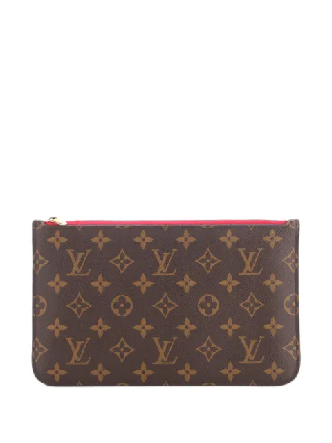 Louis Vuitton Pre-Owned Neverfull Pochette Monogram Canvas Large pouch Brown 87TTXOBWLQAUVQJI