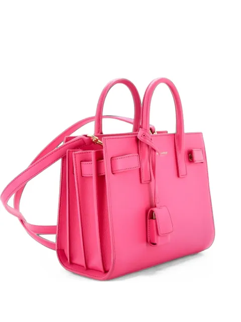 Saint Laurent Pre-Owned Sac de Jour Bag Leather Nano tote bag Pink 6ZLGN2LUTTL66NKV