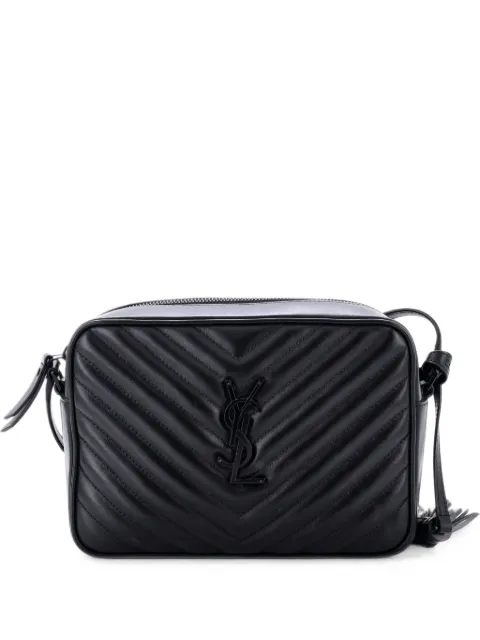 Saint Laurent Pre-Owned Lou Camera Bag Matelasse Chevron Leather Small crossbody bag Black 5NW4OU2LO61QJKYL