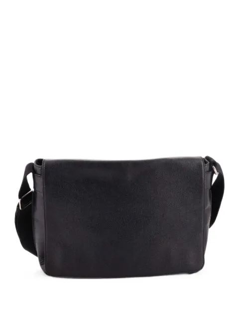 Louis Vuitton Pre-Owned Roman Handbag Taiga Leather MM crossbody bag Black 5OF586Q6LJJX9R80