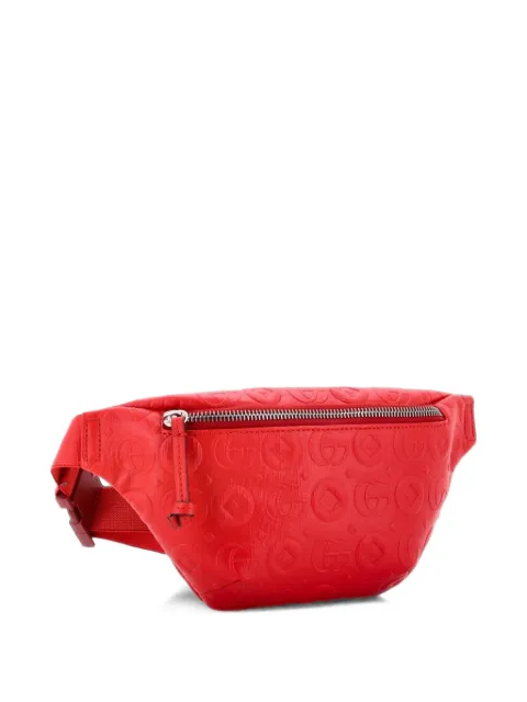 Gucci Pre-Owned Children's Embossed Leather belt bag Red WWBBVIY7BIBYZAT5
