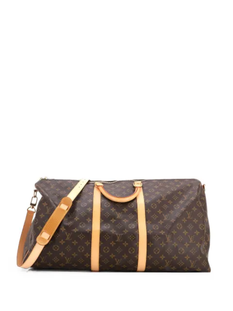 Louis Vuitton Pre-Owned Keepall Bandouliere Bag Monogram Canvas 60 travel bag Brown 7SUHV66O4ZXP6B76