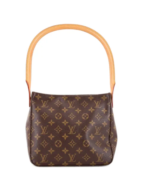 Louis Vuitton Pre-Owned Looping Handbag Monogram Canvas MM satchel Brown 85ETBR5FQCN2VZI1