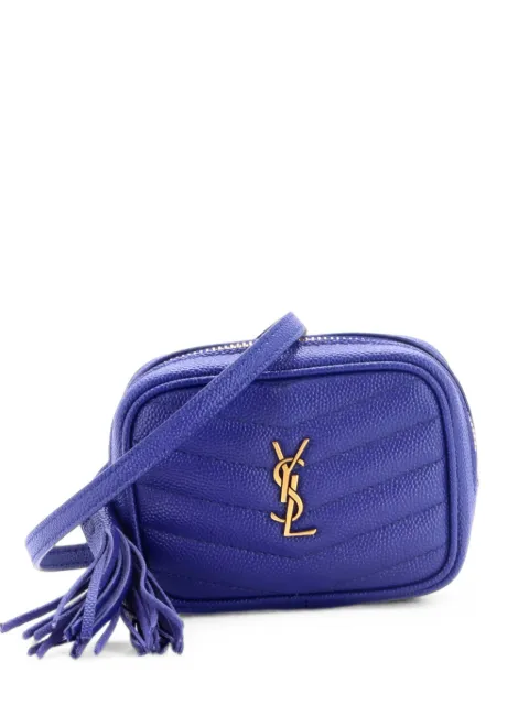 Saint Laurent Pre-Owned Lou Camera Bag Matelasse Chevron Leather Baby crossbody bag Blue 6BZ2QF5CPR7KZ7GA