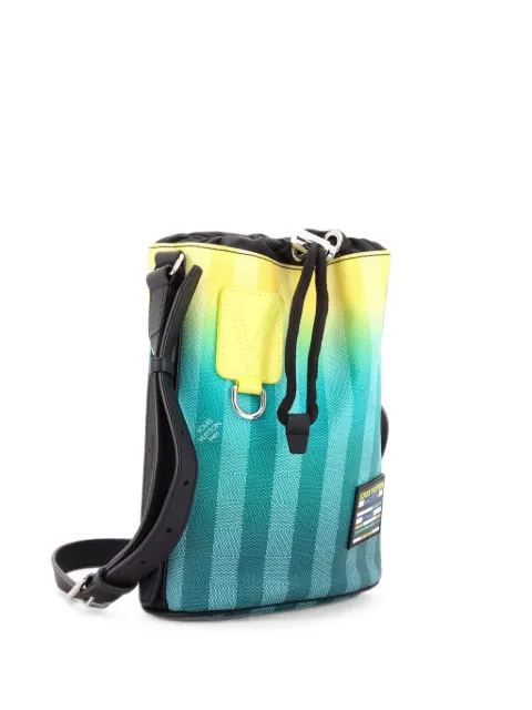 Louis Vuitton Pre-Owned Sac Marin Bag Limited Edition Gradient Damier Stripes BB crossbody bag Green BCLRVB8EXA8OALCG