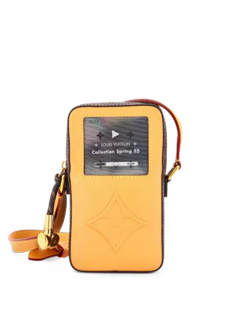 Louis Vuitton Pre-Owned Music Player Wearable Wallet Monogram Canvas and Leather crossbody bag Brown 4VMYHJHVZFWJ89UV