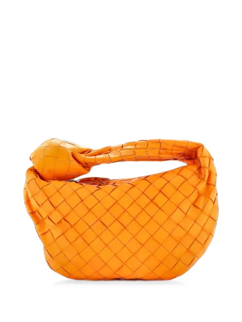 Bottega Veneta Pre-Owned BV Jodie Intrecciato Nappa Mini hobo bag Orange AMRZK5PKYIDGK545