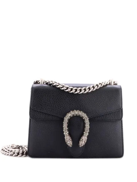 Gucci Pre-Owned Dionysus Bag Leather Mini crossbody bag Black 3E95K8RKNNYJYDC6